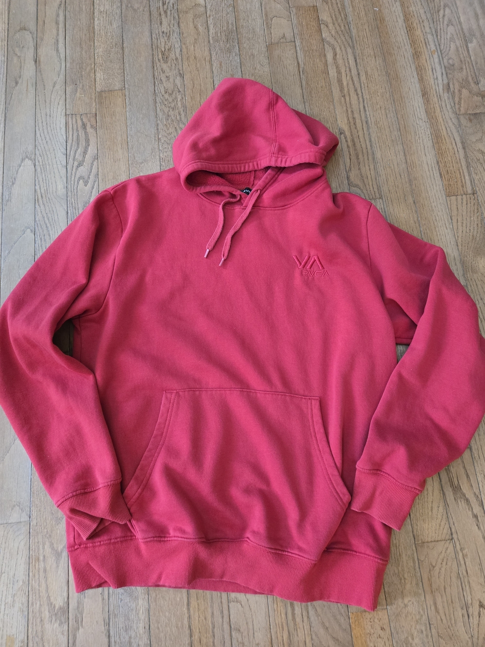 RVCA Red Men's Pullover Hoodie
